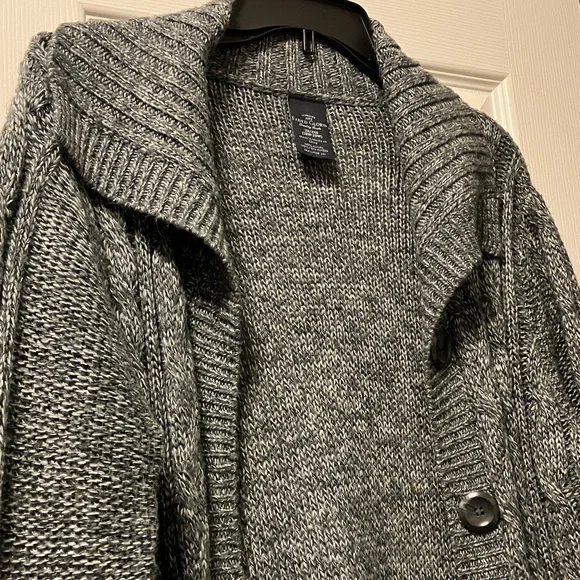 Faded Glory Heather Gray Women's Cardigan - Picture 3 of 9